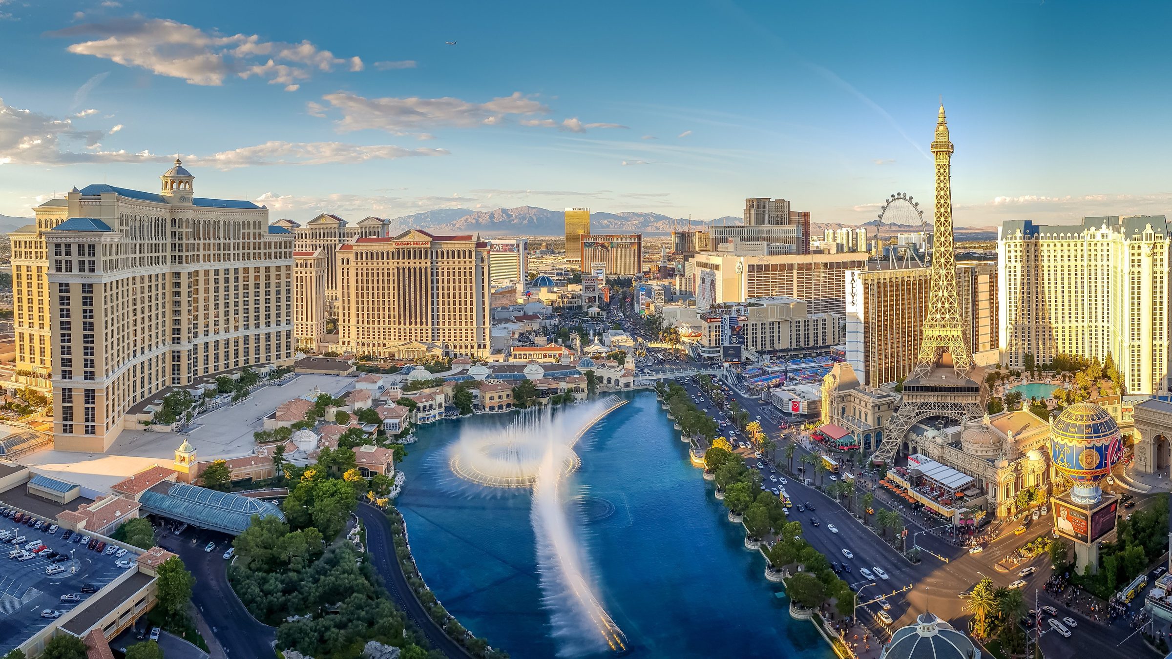 The Las Vegas Strip at golden hour, home of the NACS Show